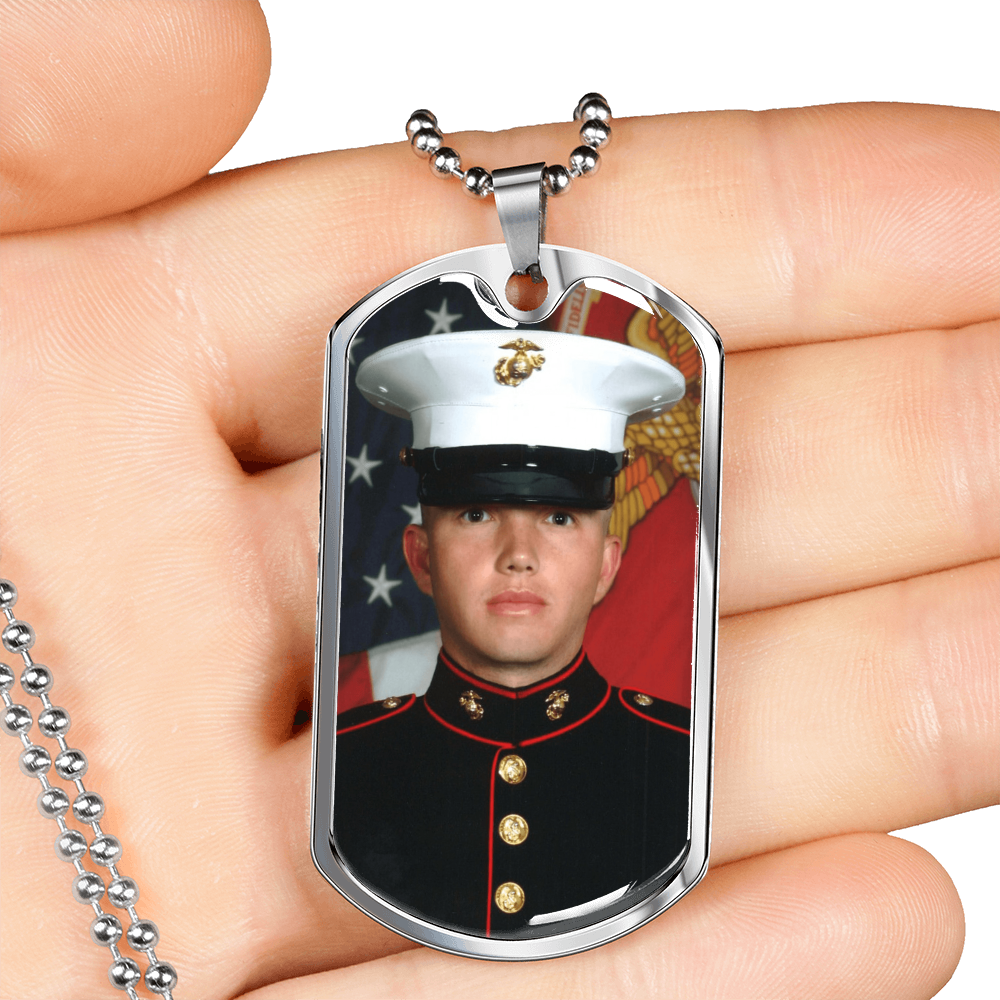 Dog Tag Memorial Necklace