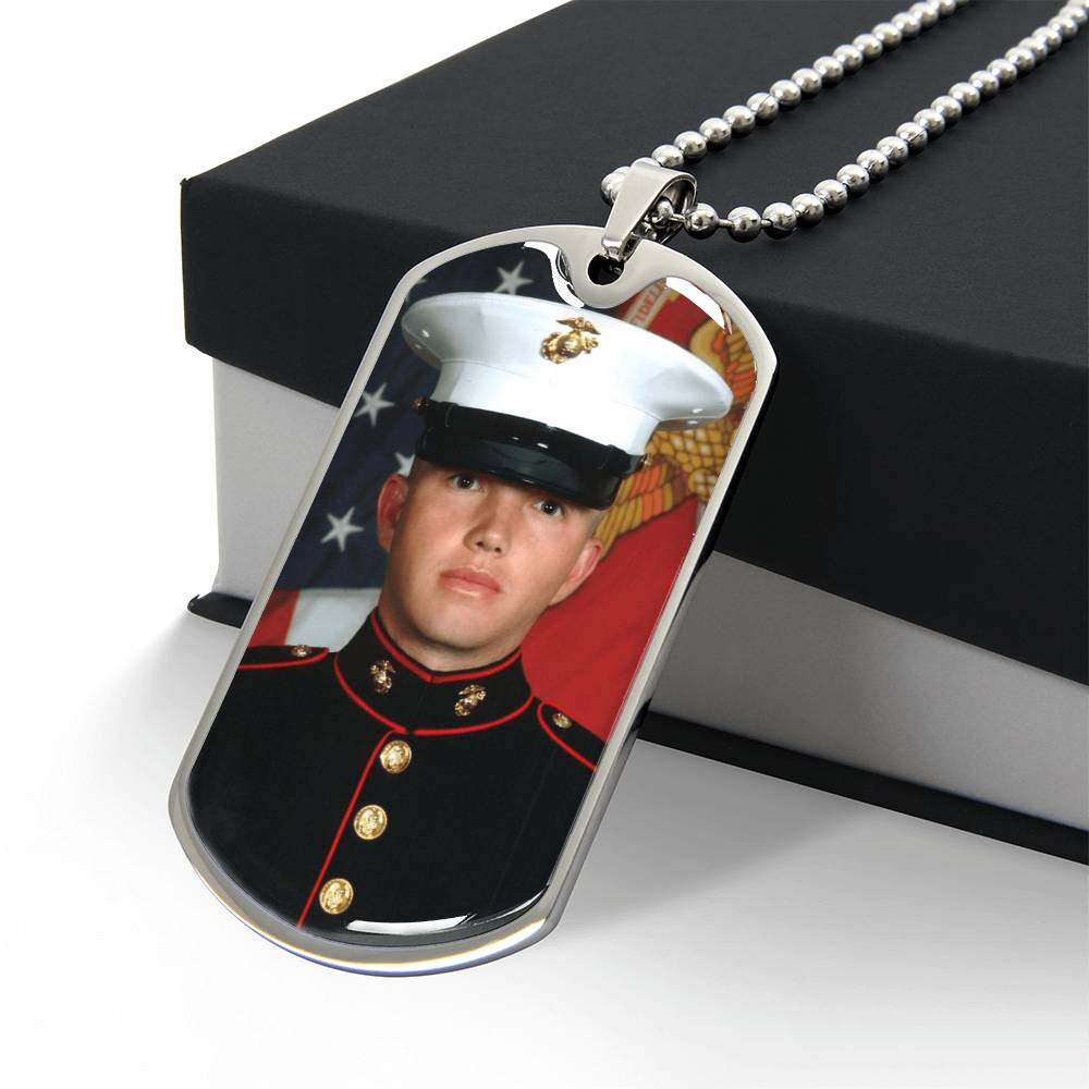 Dog Tag Memorial Necklace