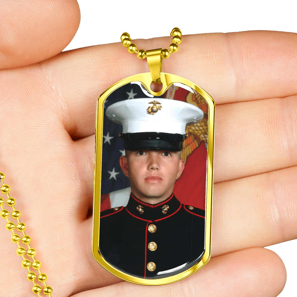 Dog Tag Memorial Necklace