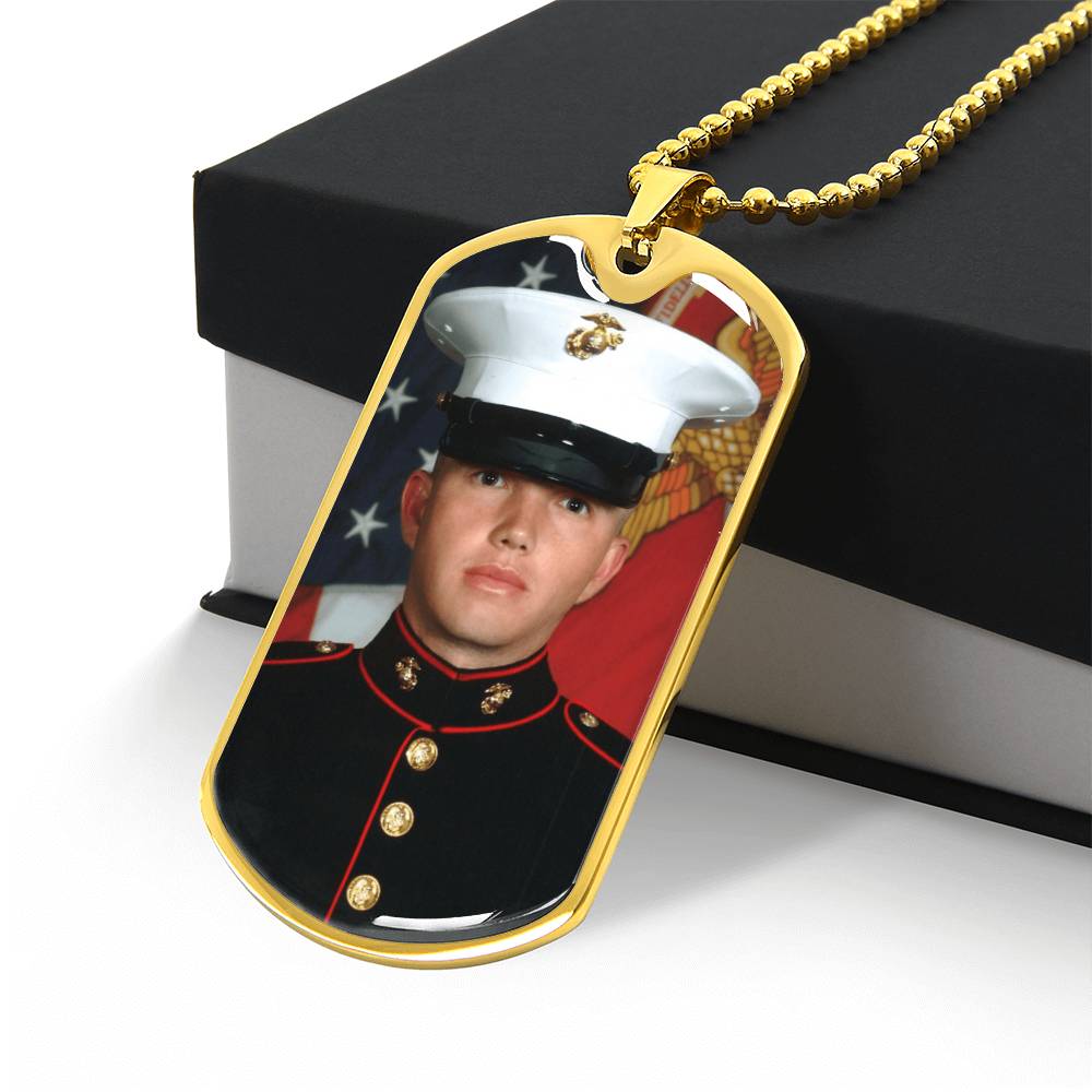 Dog Tag Memorial Necklace