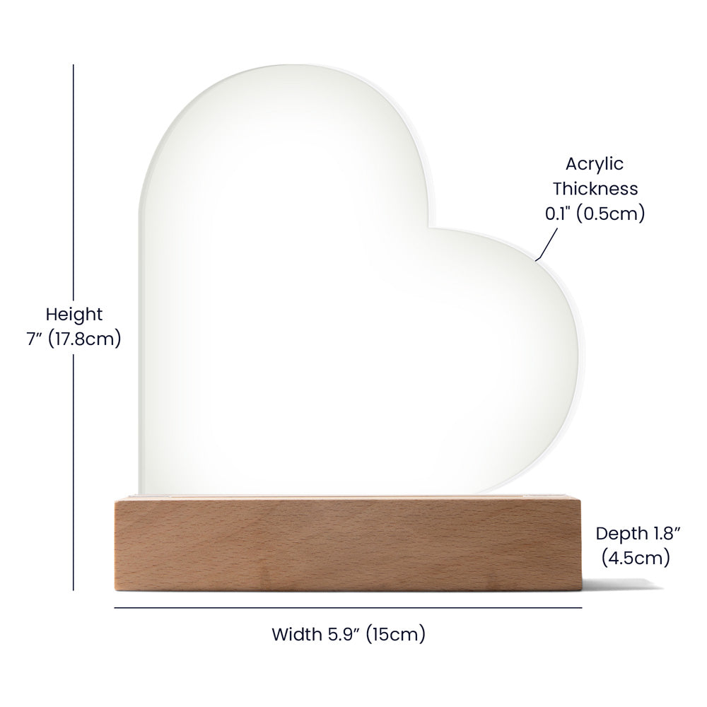 Heart Acrylic Plaque