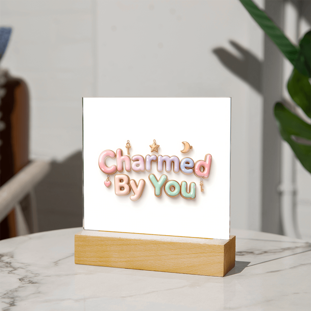 Acrylic LED Square Plaque ( Customizable)