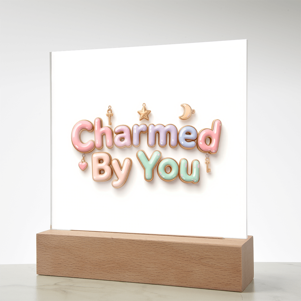 Acrylic LED Square Plaque ( Customizable)