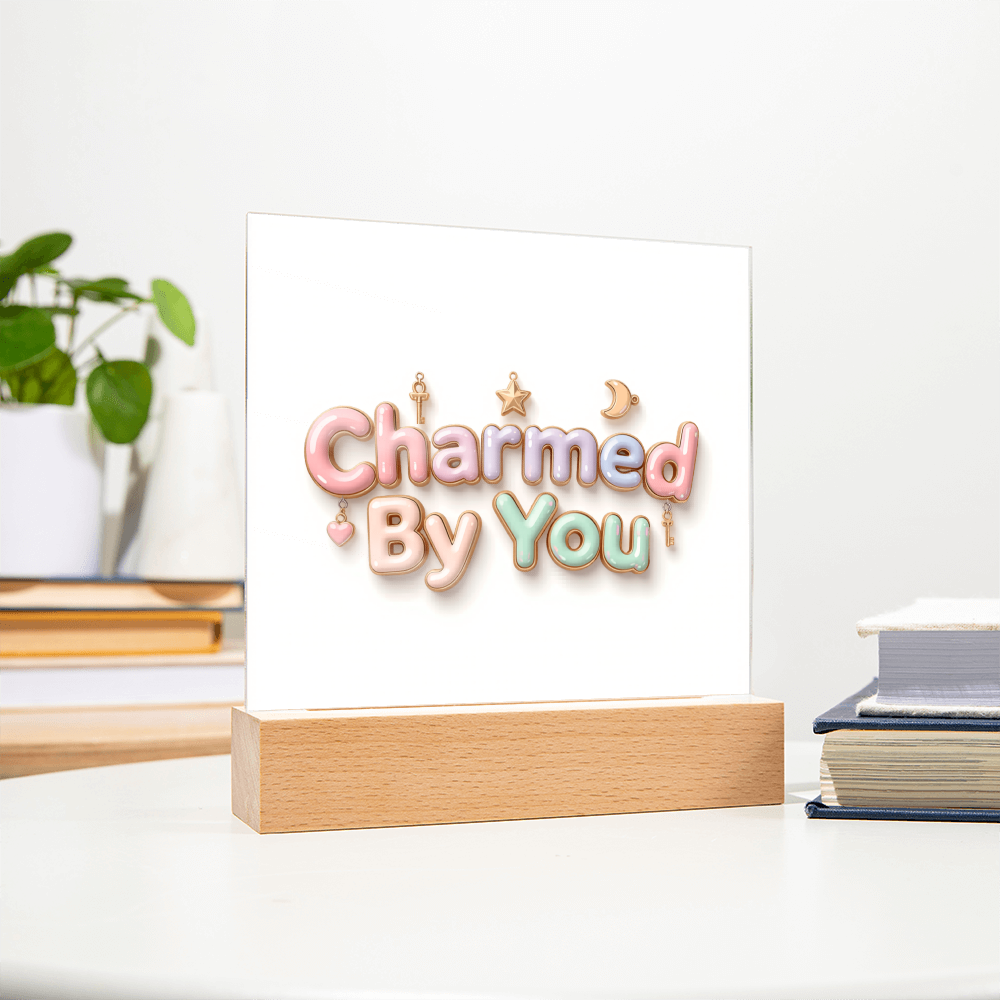 Acrylic LED Square Plaque ( Customizable)
