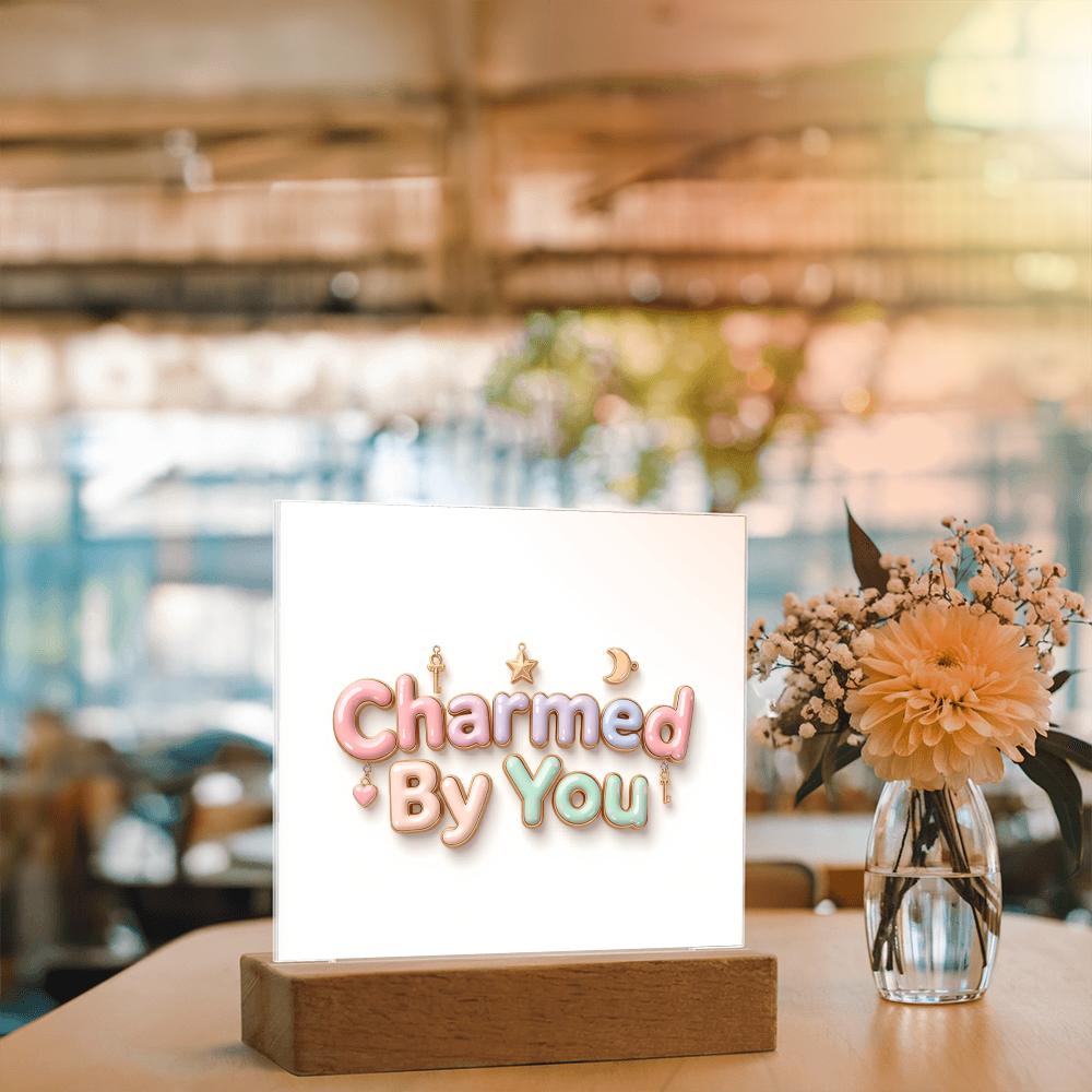 Acrylic LED Square Plaque ( Customizable)