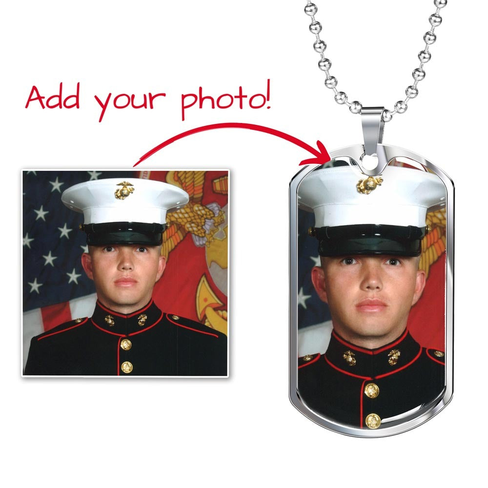 Dog Tag Memorial Necklace