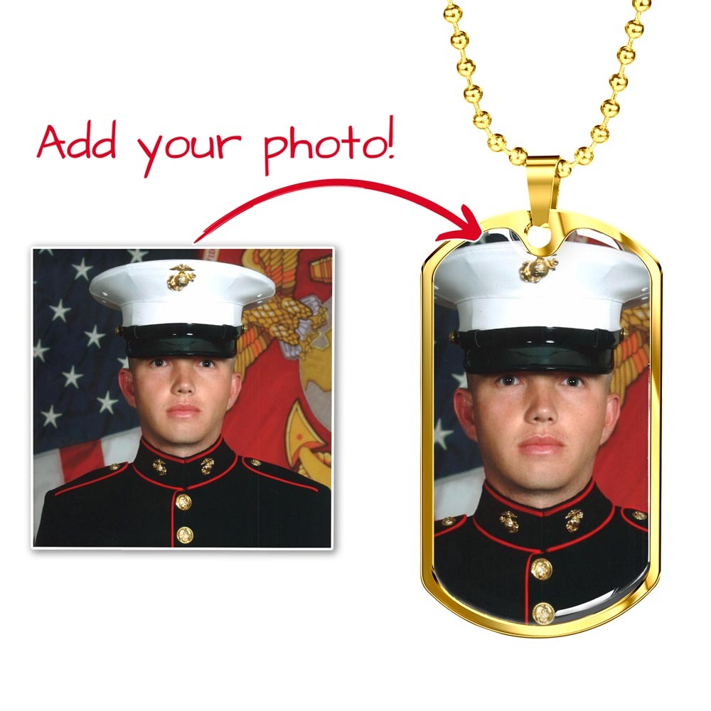 Dog Tag Memorial Necklace